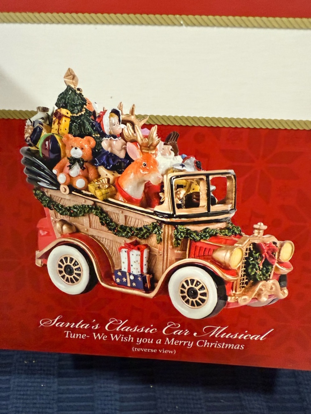 Fitz and Floyd Santa's Classic Car Musical Christmas figurine - new in box - Picture 8 of 9